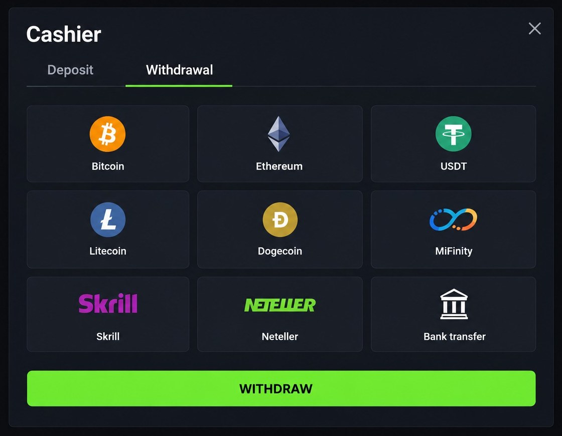 Crypto (Bitcoin, Litecoin, USDT) — instant withdrawal casino Australia real money